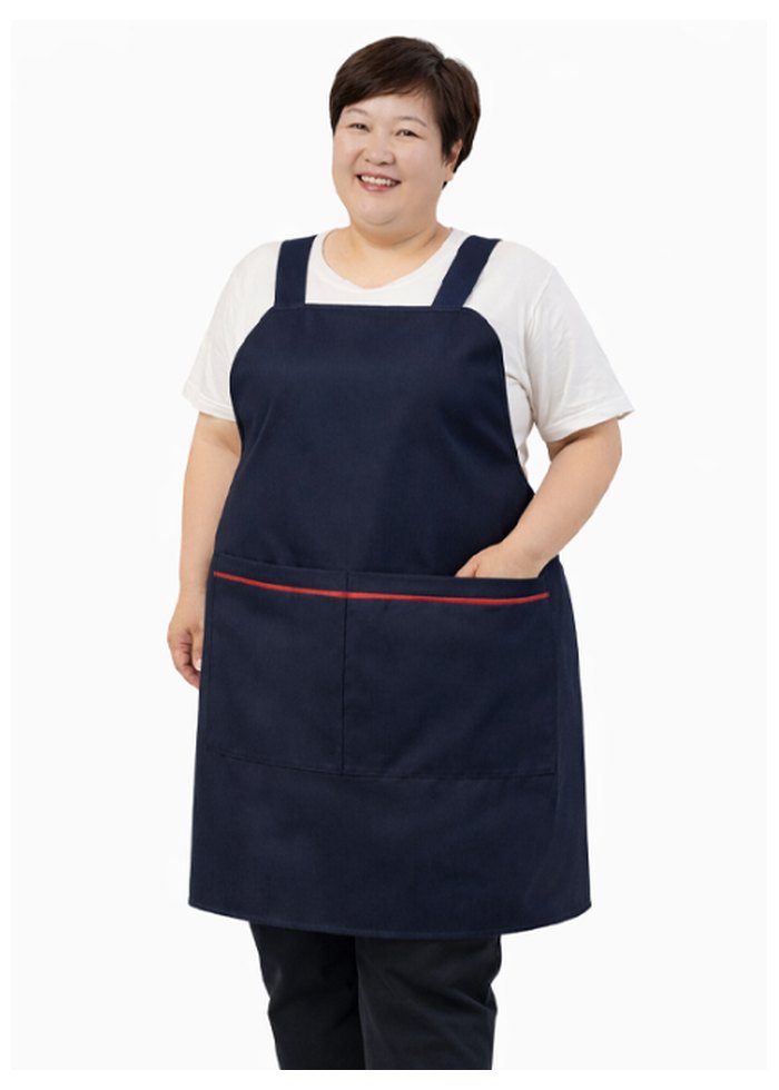 여성 빅사이즈 앞치마, 넉넉한 사이즈 주방 서빙 앞치마